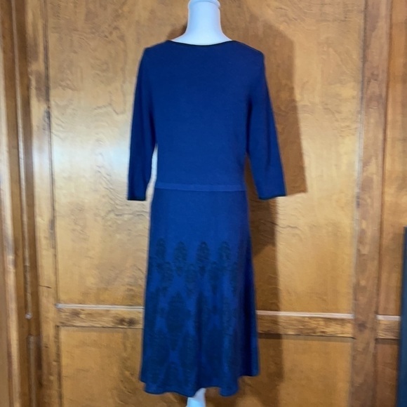 Dennis by Dennis Basso Fit & Flare Sweater Dress - Picture 5 of 8